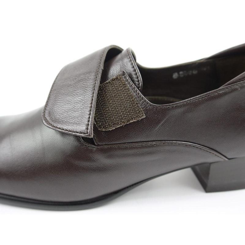 z3530 ラムレザーコンフォートパンプス/ブラック・ダークブラウン