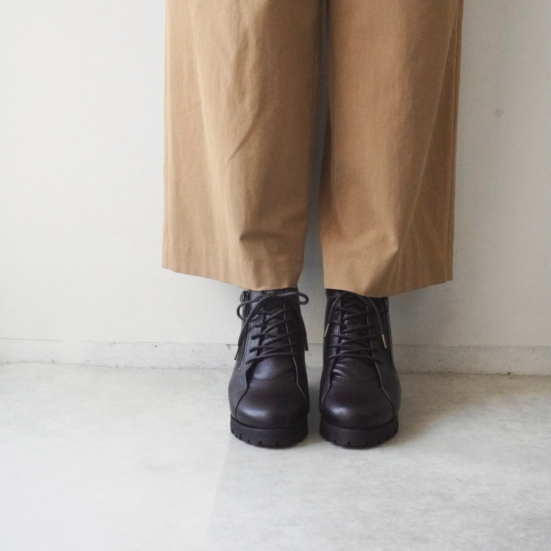 z-411 ハイカットレースアップブーツ（タンクソール）／ブラック