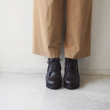 z-411 ハイカットレースアップブーツ（タンクソール）／ブラック