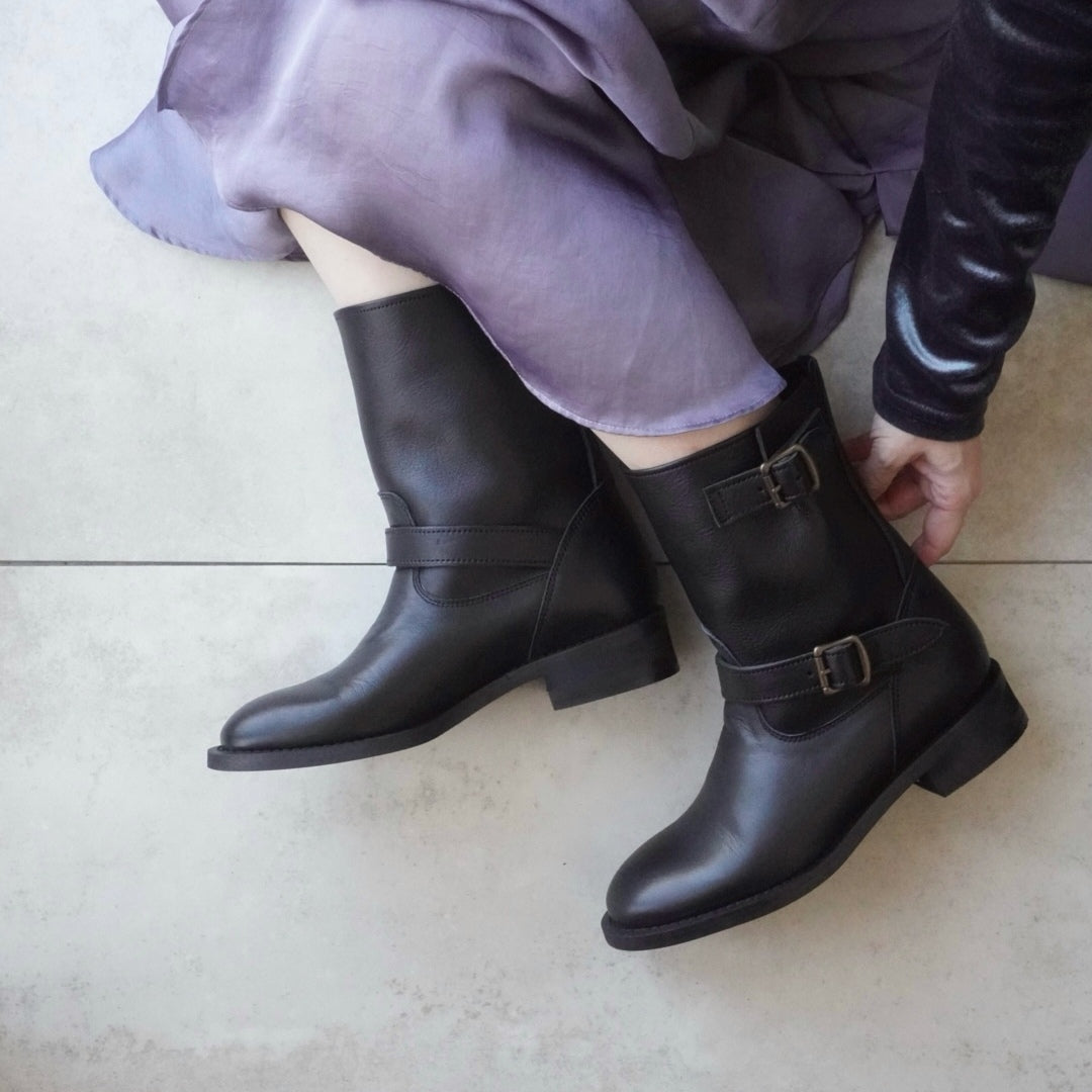 z2505 エンジニアブーツ／ブラック