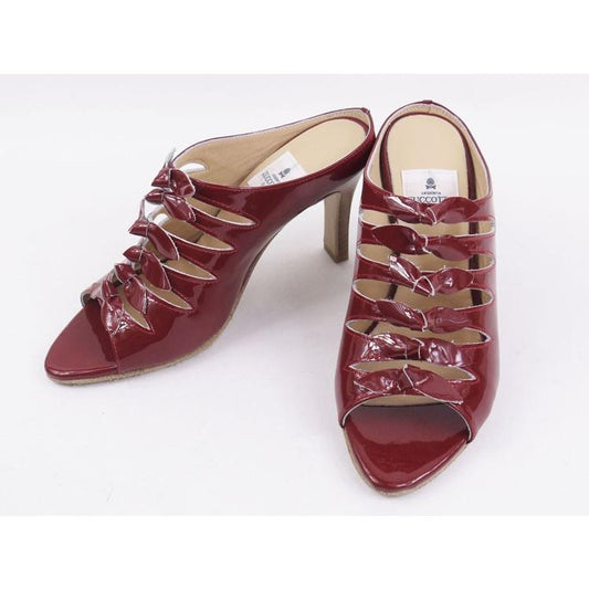 z-7262re 8cmヒールリボンミュール／レッドエナメル